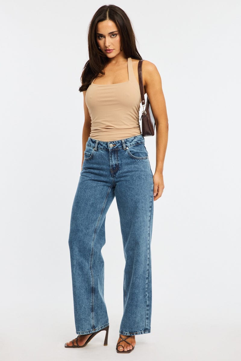 Denim Baggy Jeans Low Rise for Ally Fashion