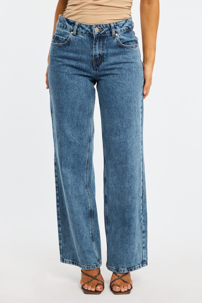 Denim Baggy Jeans Low Rise for Ally Fashion