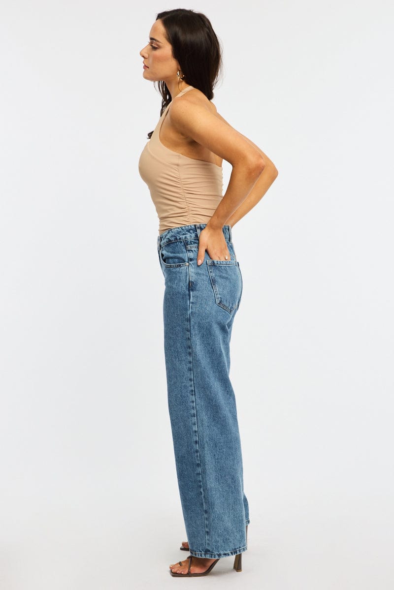 Denim Baggy Jeans Low Rise for Ally Fashion
