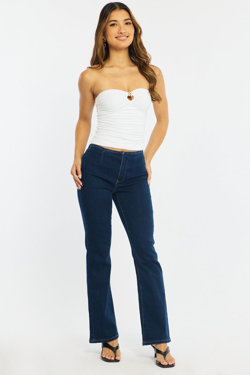 Denim Flare Jeans Mid Rise for Ally Fashion
