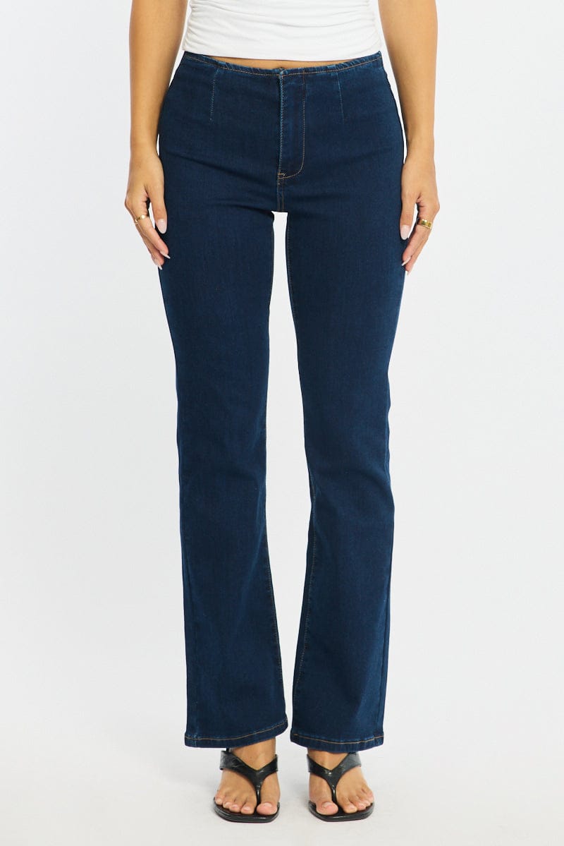 Denim Flare Jeans Mid Rise for Ally Fashion