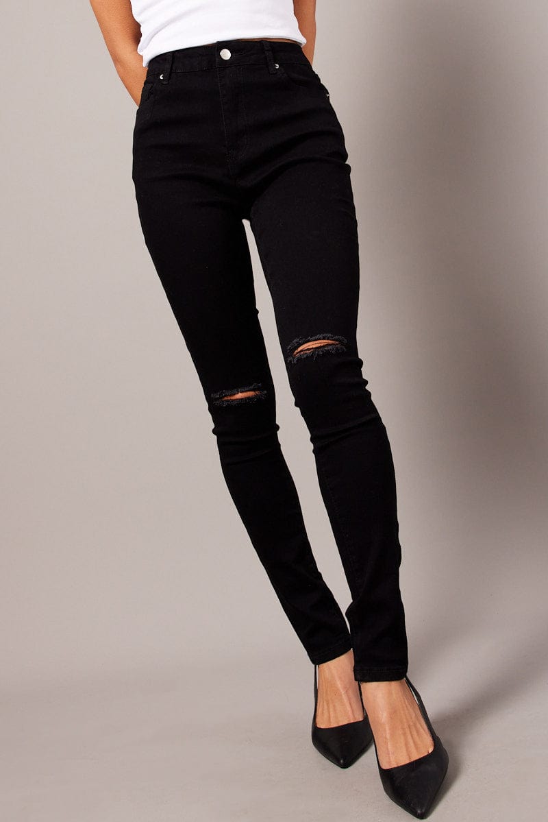 Black Skinny Jean High Rise for Ally Fashion