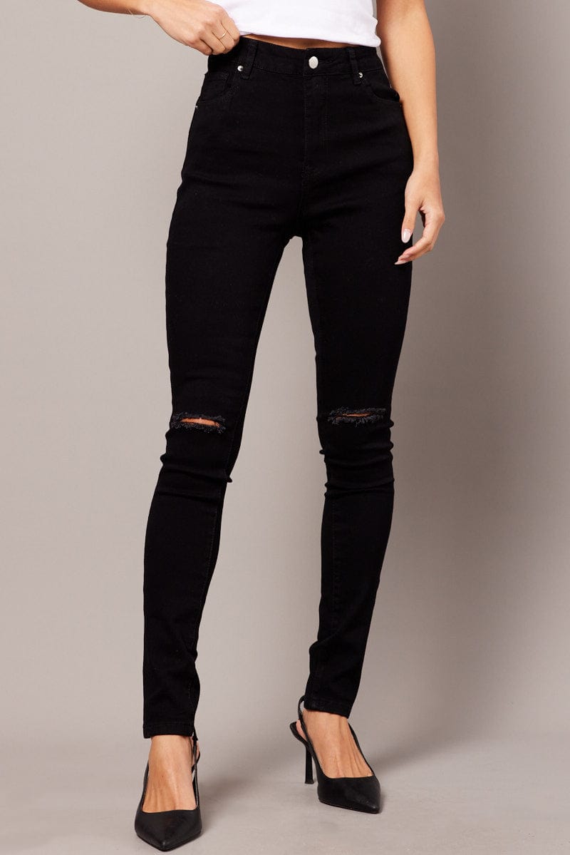 Black Skinny Jean High Rise for Ally Fashion