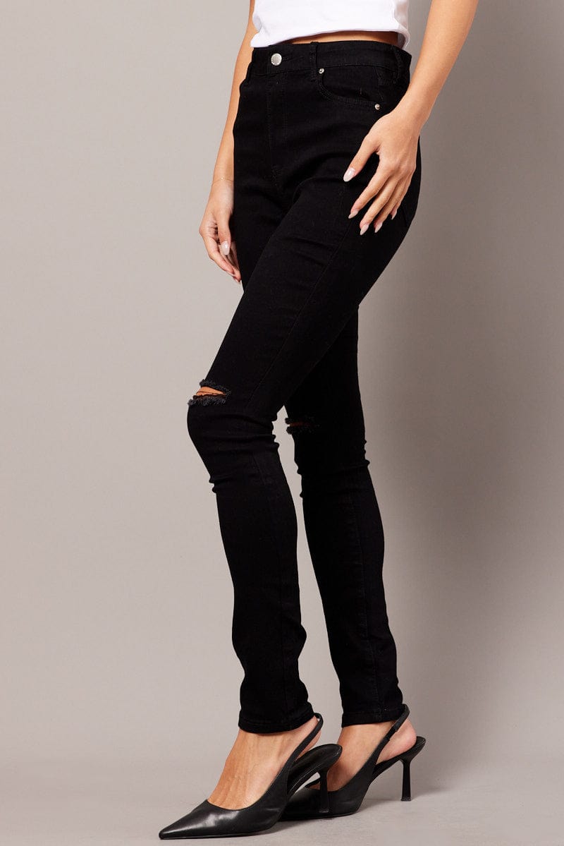 Black Skinny Jean High Rise for Ally Fashion