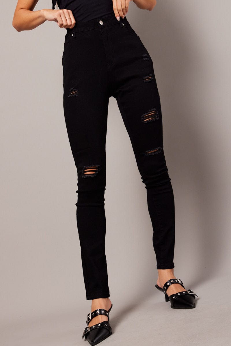 Black Skinny Jean High Rise for Ally Fashion