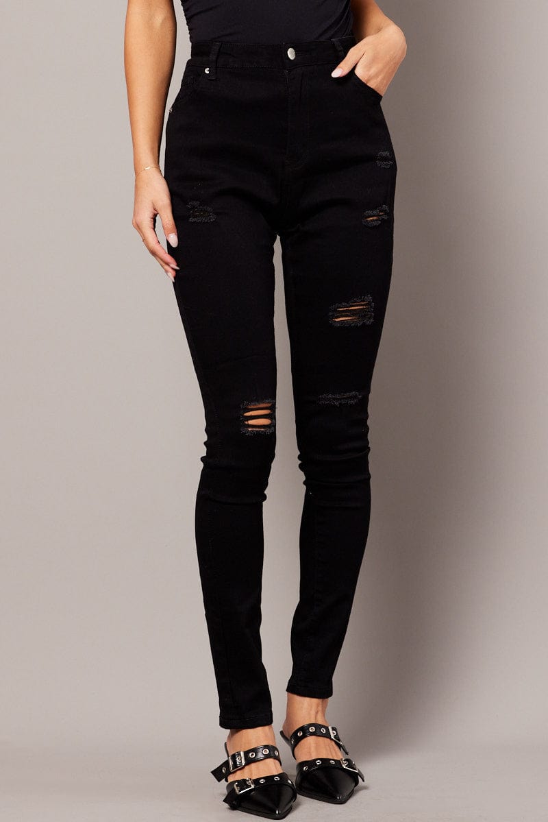 Black Skinny Jean High Rise for Ally Fashion