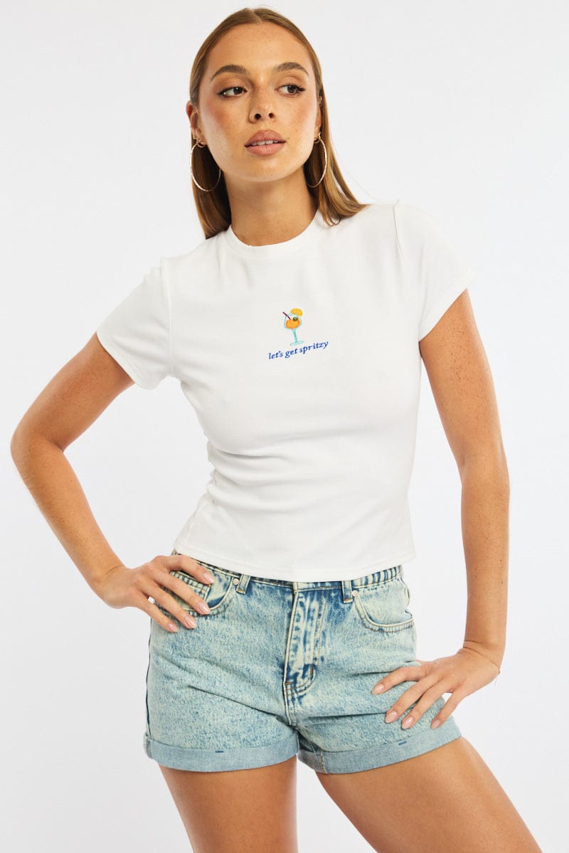 Denim Relaxed Shorts Mid Rise for Ally Fashion
