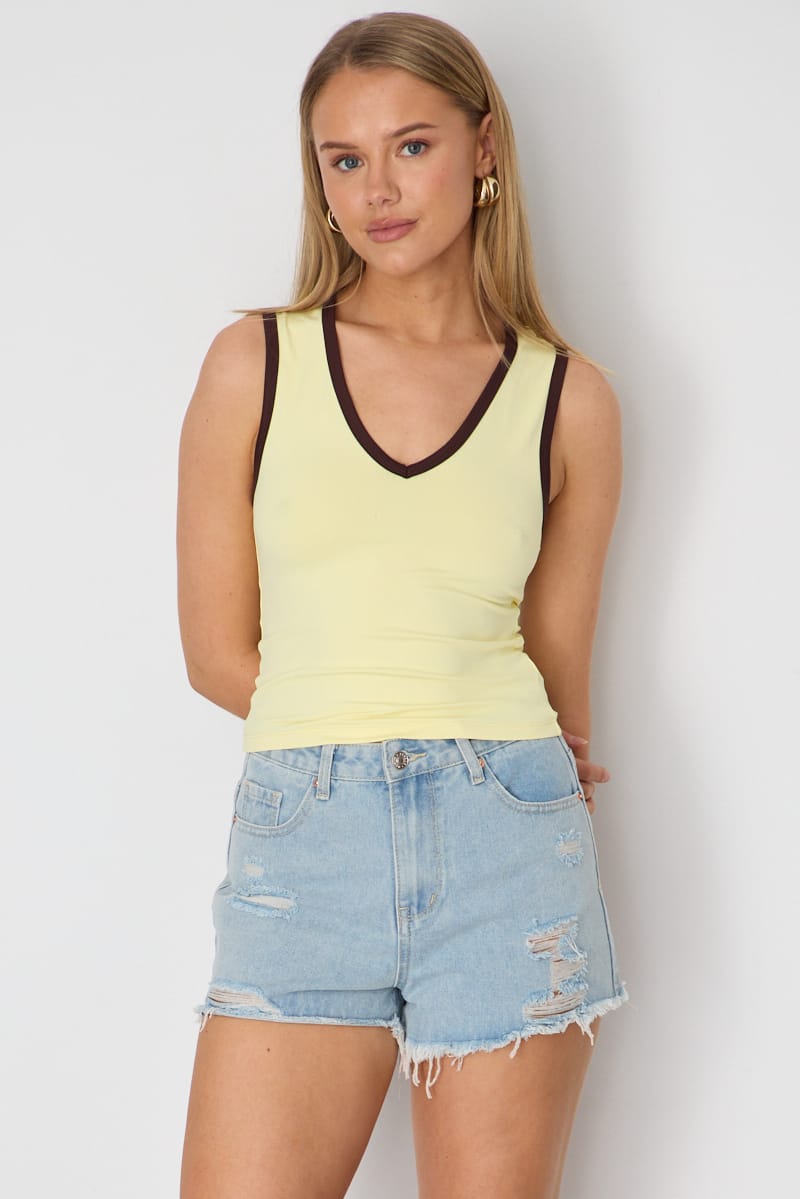 Denim Relaxed Shorts Mid Rise Distressed Detail for Ally Fashion