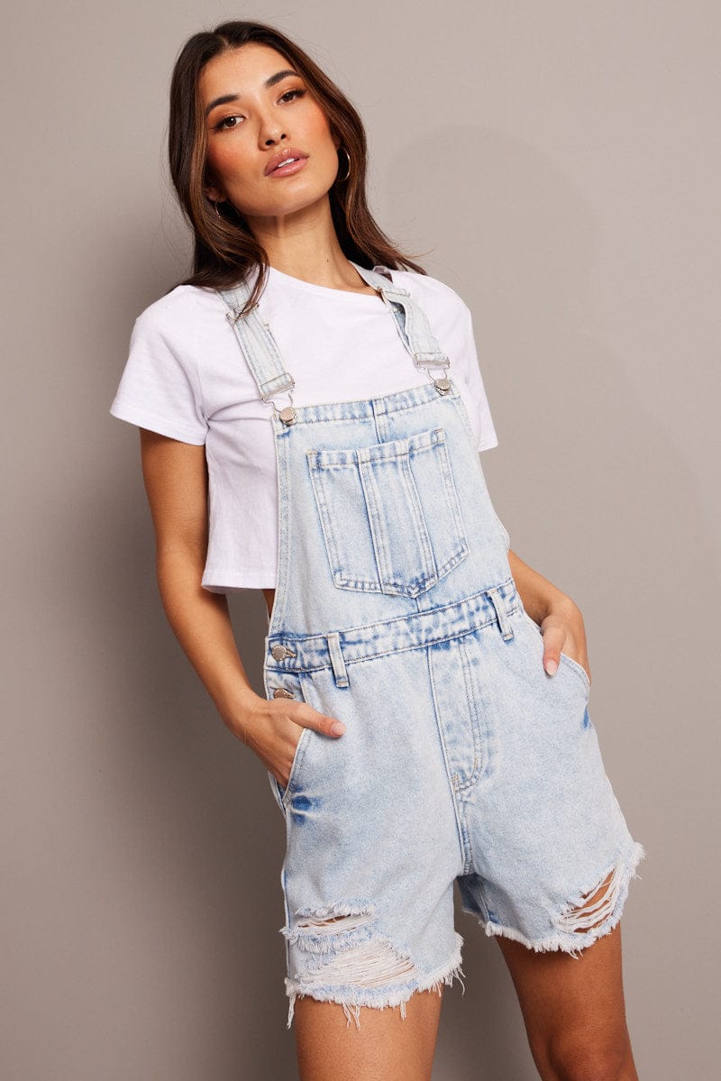 Denim Denim Overalls for Ally Fashion