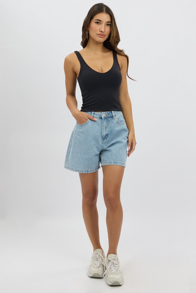 Denim Jorts High Rise for Ally Fashion