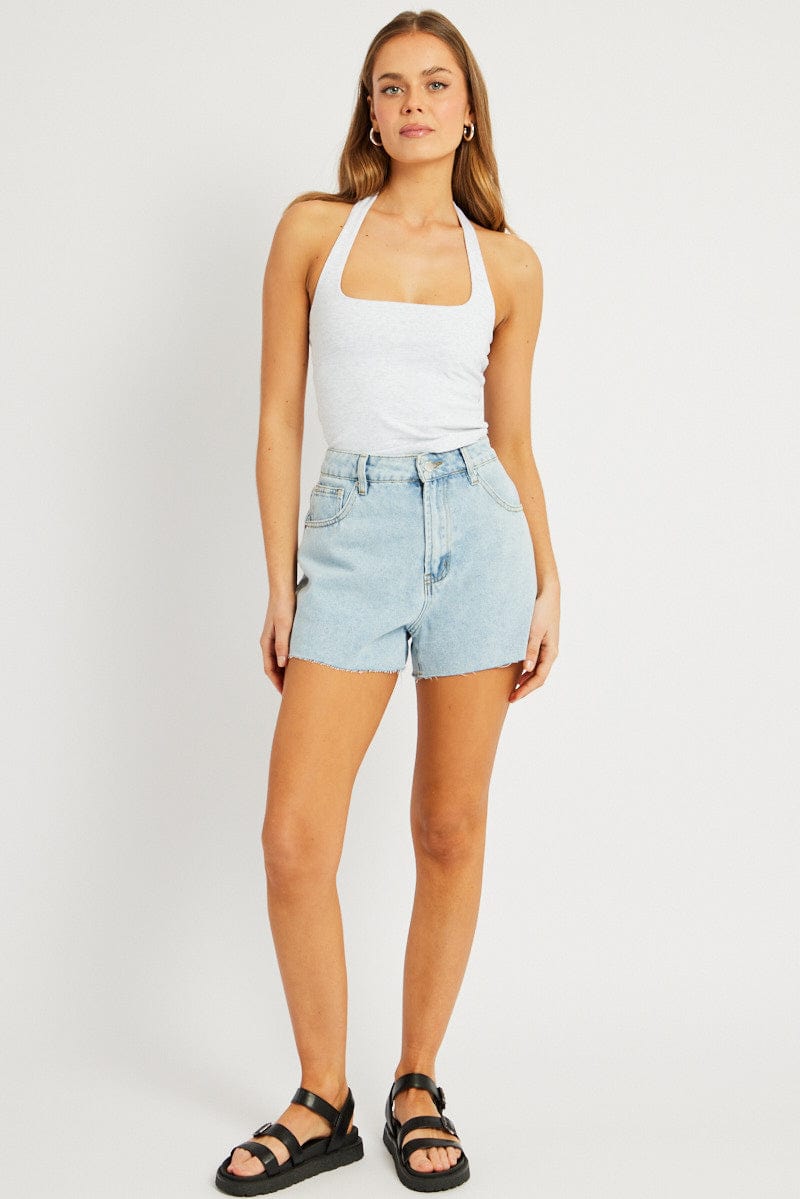 Denim Relaxed Short High Rise for Ally Fashion