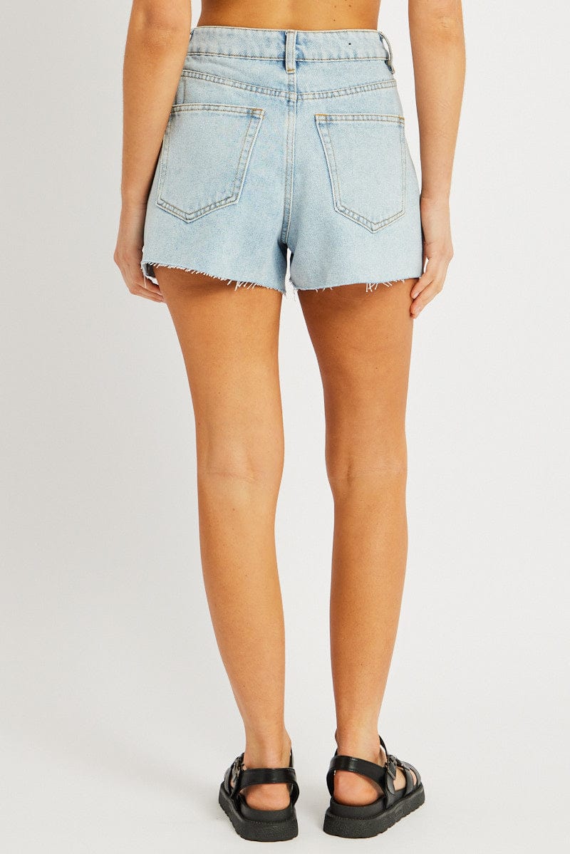 Denim Relaxed Short High Rise for Ally Fashion