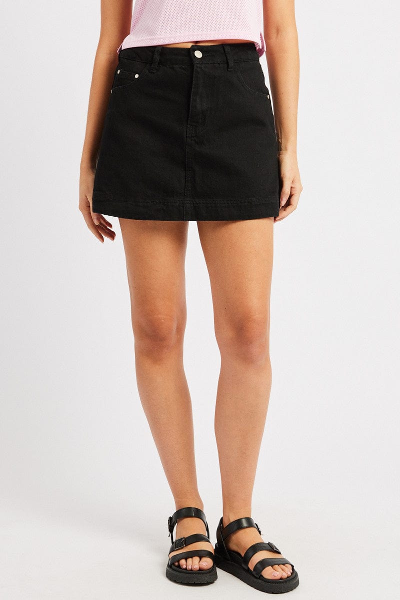 Black Skort High Rise for Ally Fashion