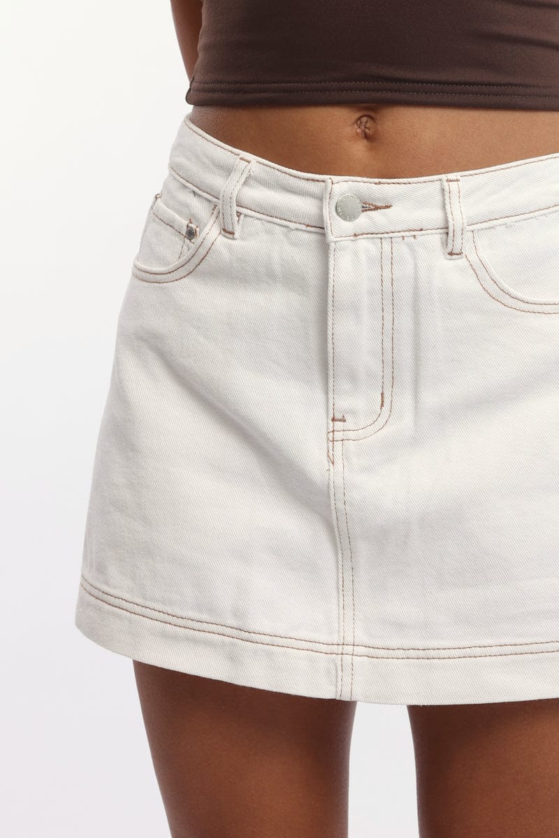 White Skorts High Rise for Ally Fashion