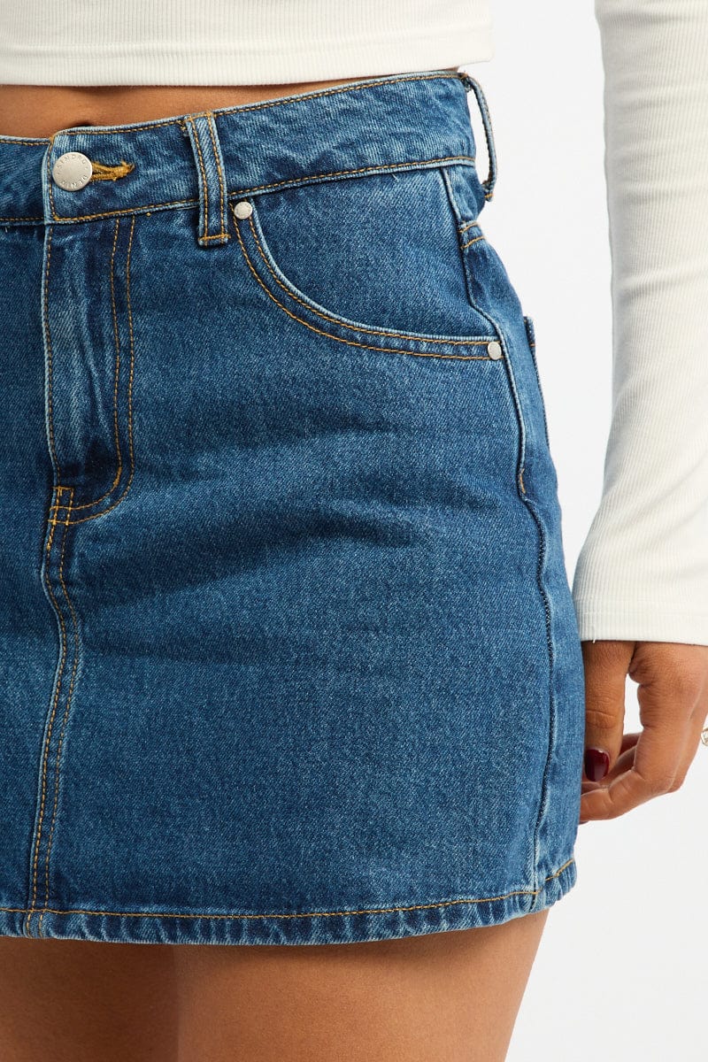 Denim Skorts High Rise for Ally Fashion
