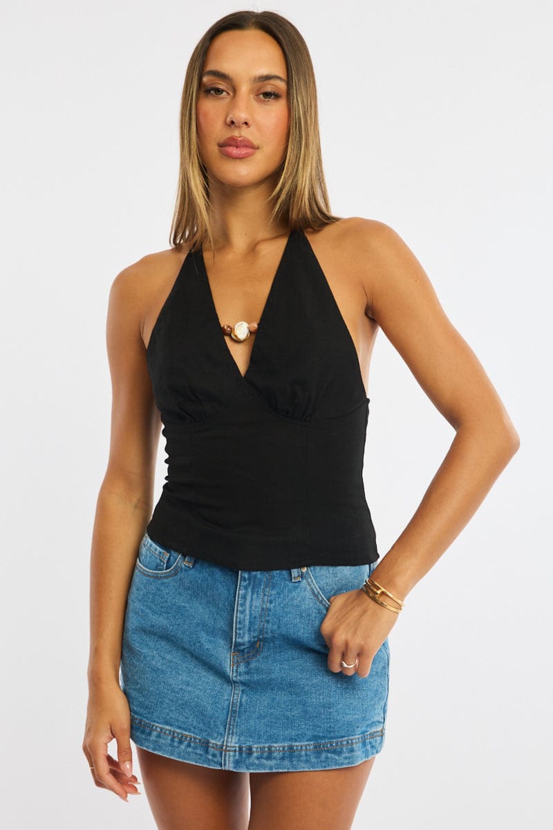 Denim Skorts Skirt High Rise for Ally Fashion