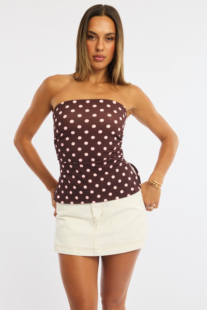 White Skorts Skirt High Rise for Ally Fashion