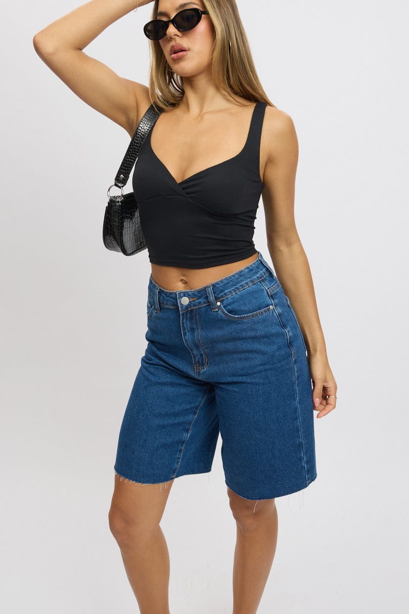 Denim Jorts High Rise for Ally Fashion