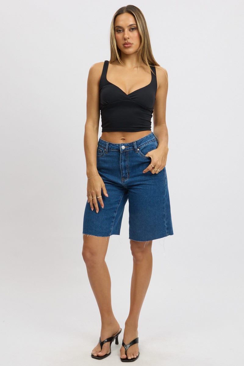 Denim Jorts High Rise for Ally Fashion