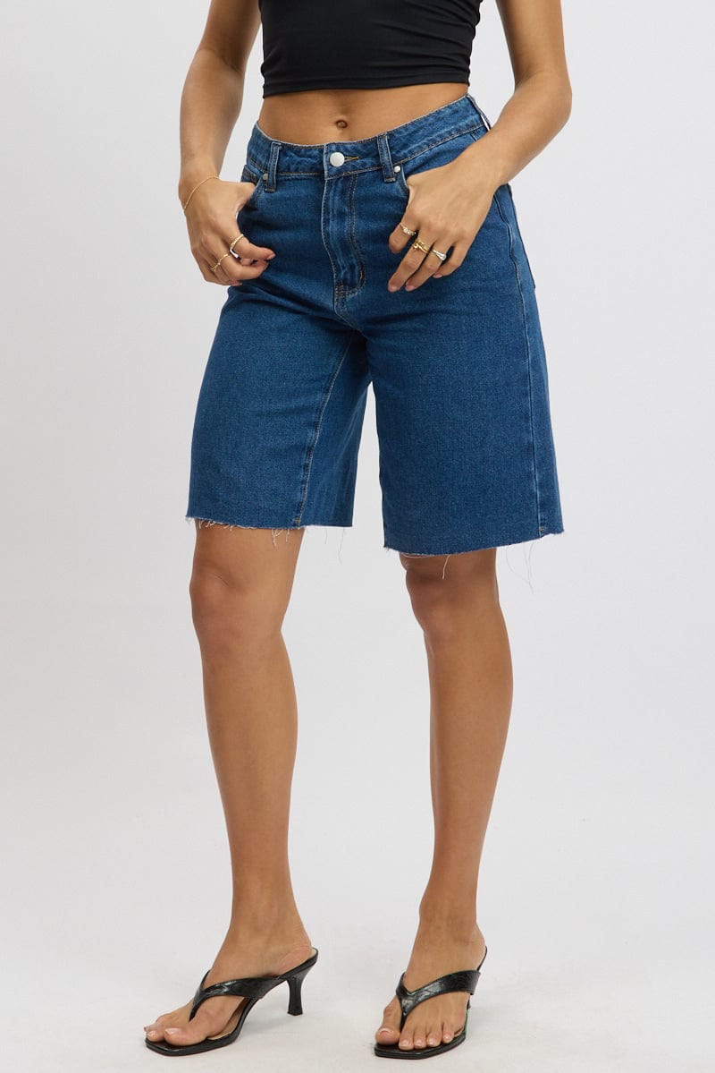 Denim Jorts High Rise for Ally Fashion