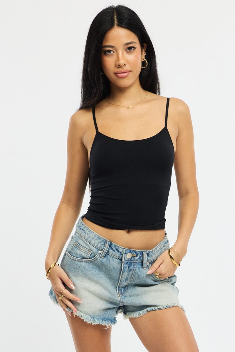 Denim Relaxed Shorts Low Rise for Ally Fashion