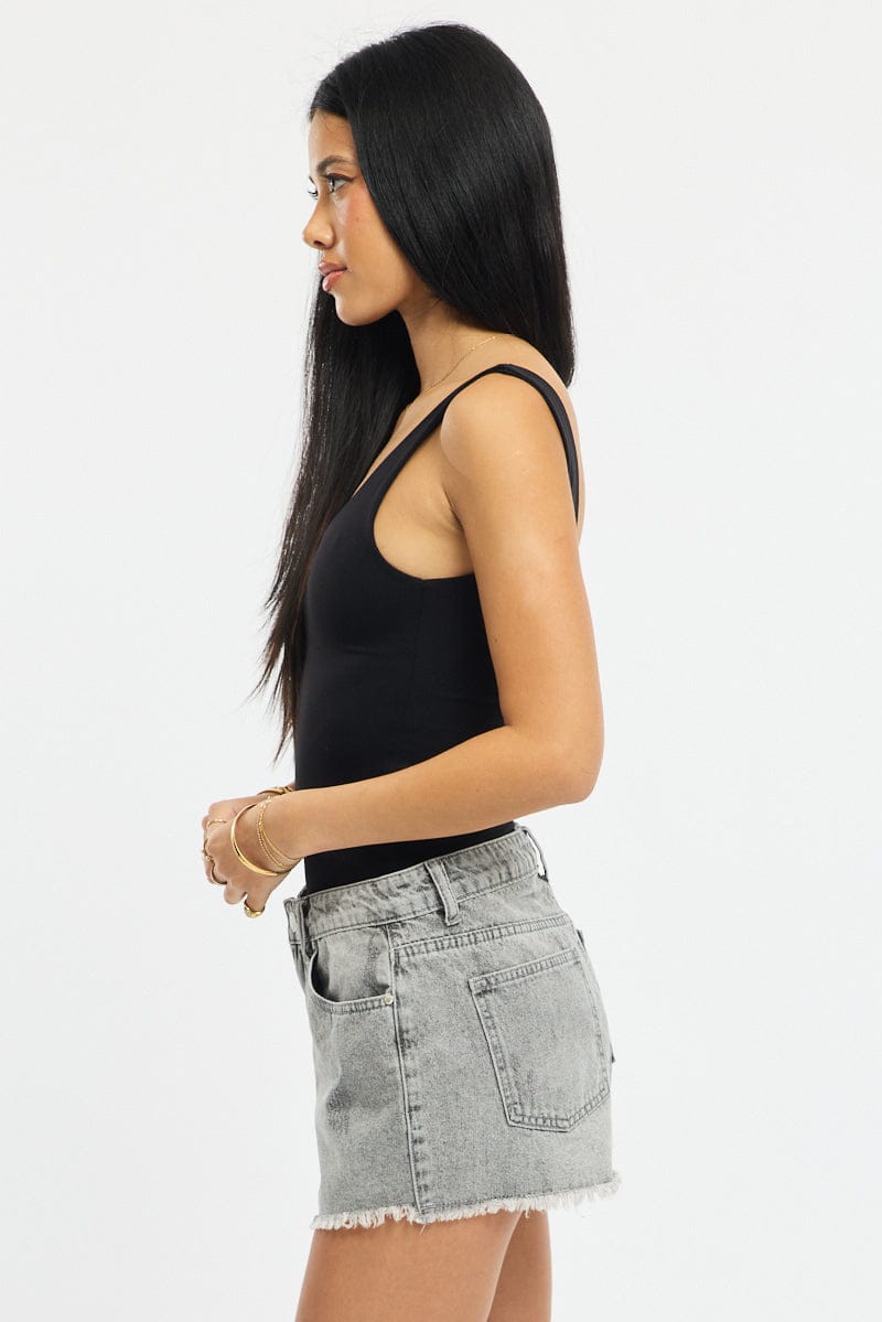 Denim Relaxed Shorts Low Rise for Ally Fashion