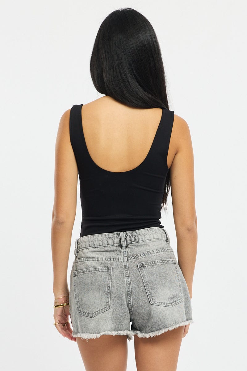 Denim Relaxed Shorts Low Rise for Ally Fashion