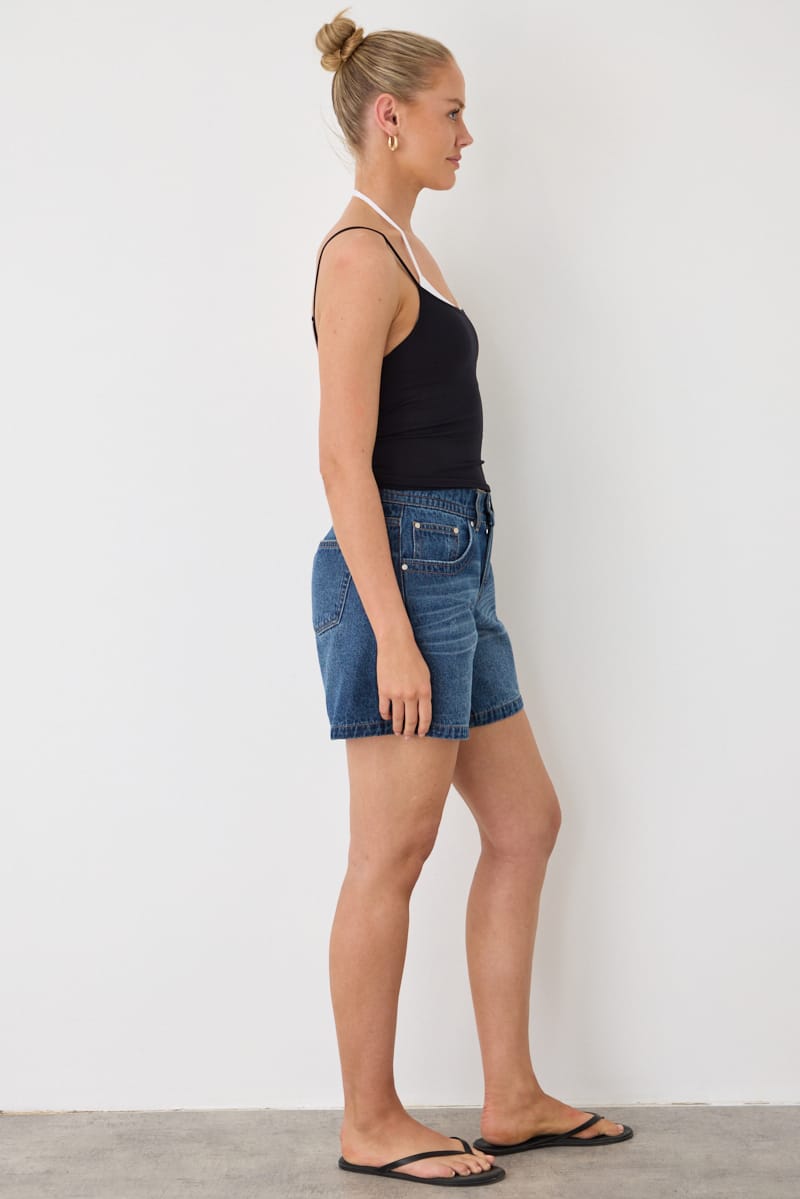 Denim 90s Jorts Low Rise Longline Shorts for Ally Fashion