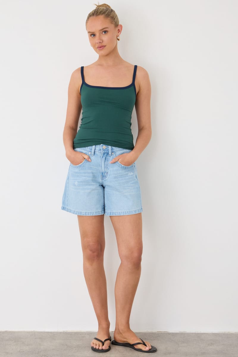 Denim 90s Jorts Low Rise Longline Shorts for Ally Fashion