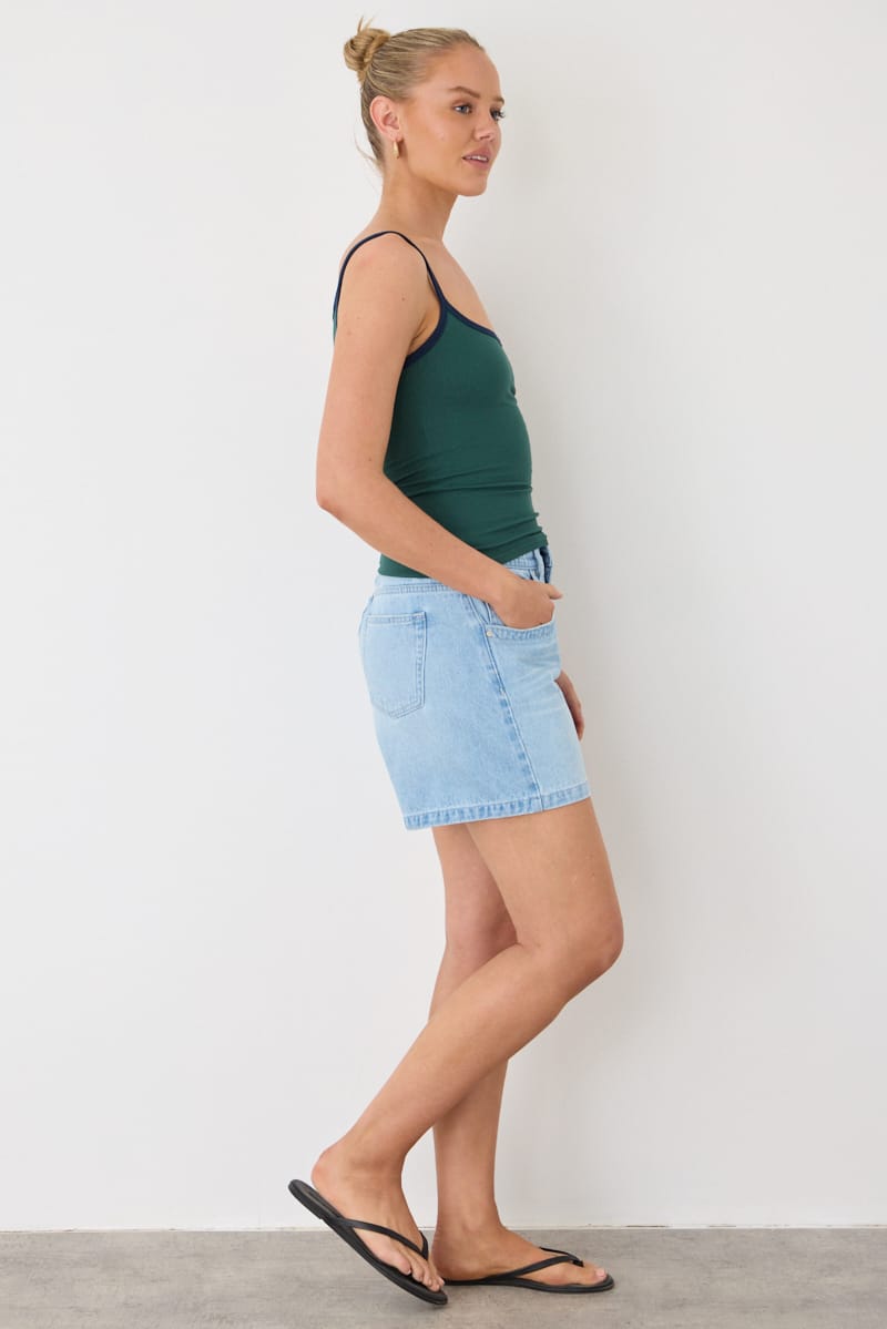 Denim 90s Jorts Low Rise Longline Shorts for Ally Fashion