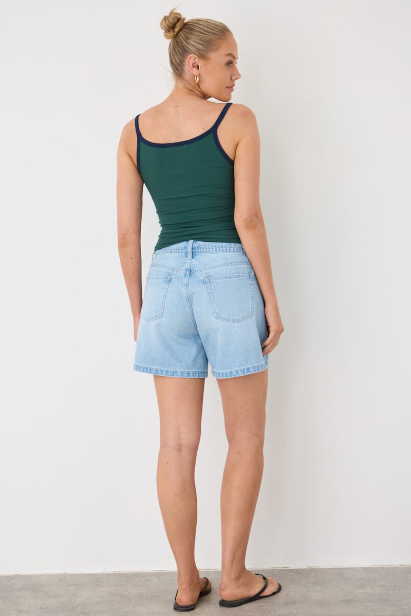 Denim 90s Jorts Low Rise Longline Shorts for Ally Fashion