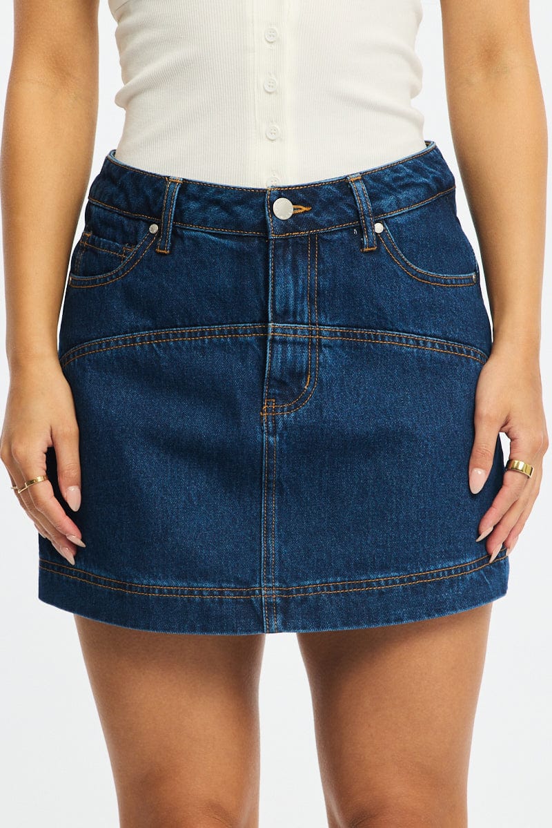 Denim Skorts High Rise for Ally Fashion