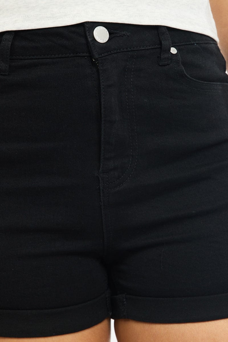 Denim Skinny Shorts Low Rise for Ally Fashion