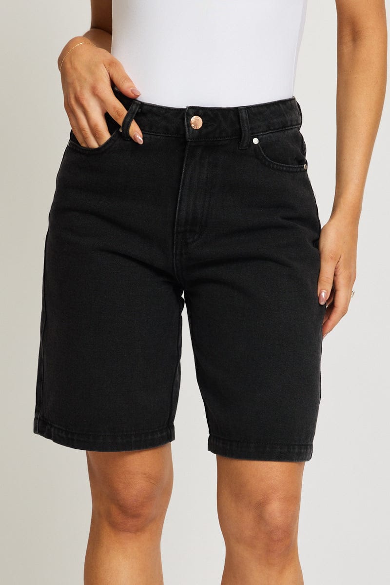 Denim Jorts Mid Rise for Ally Fashion