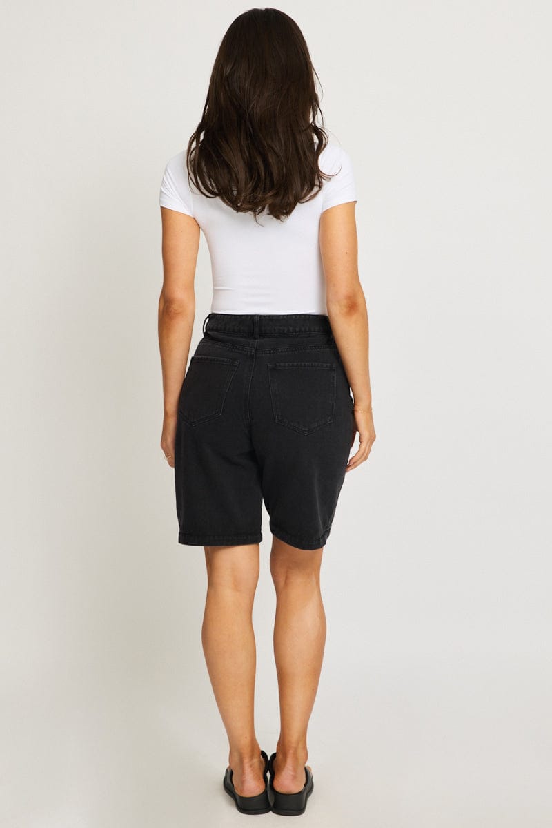 Denim Jorts Mid Rise for Ally Fashion
