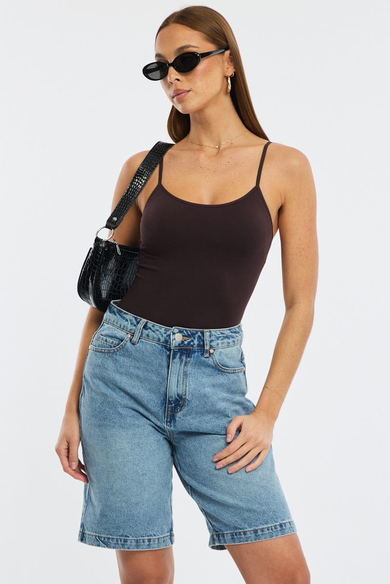 Denim Jorts Mid Rise for Ally Fashion