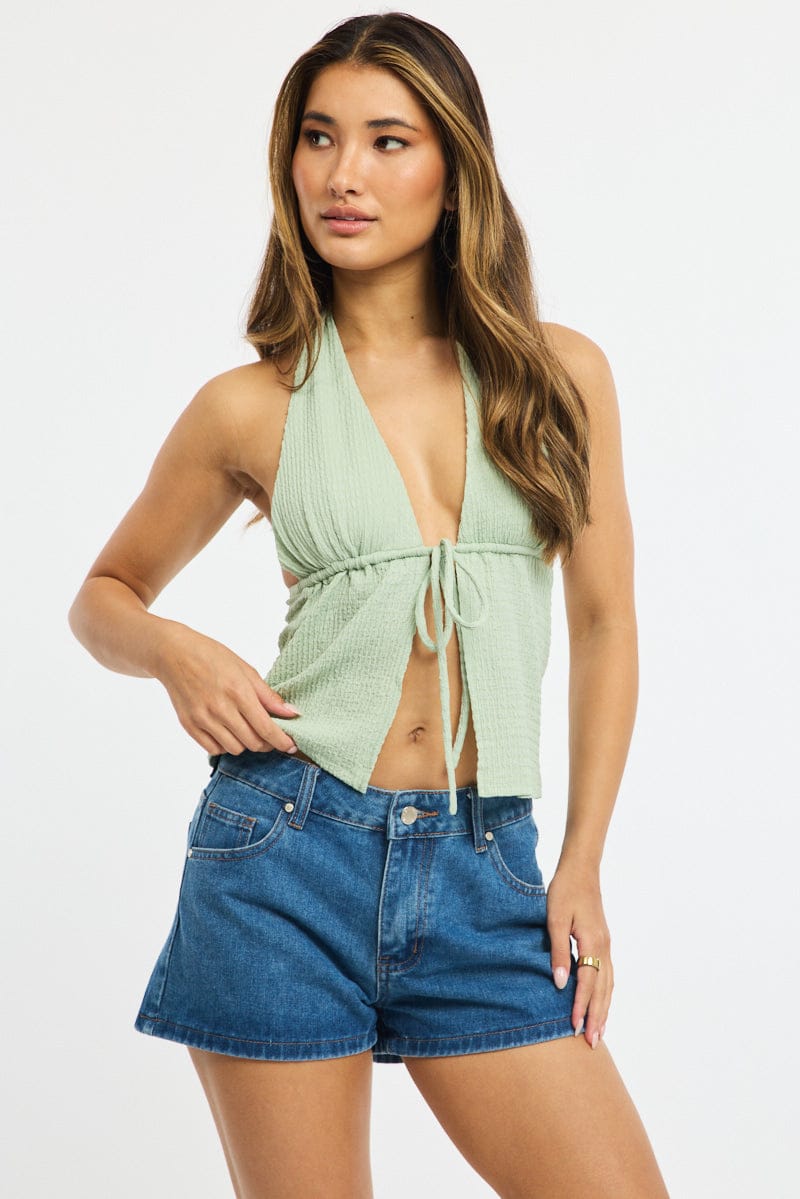 Denim Relaxed Shorts Low Rise for Ally Fashion