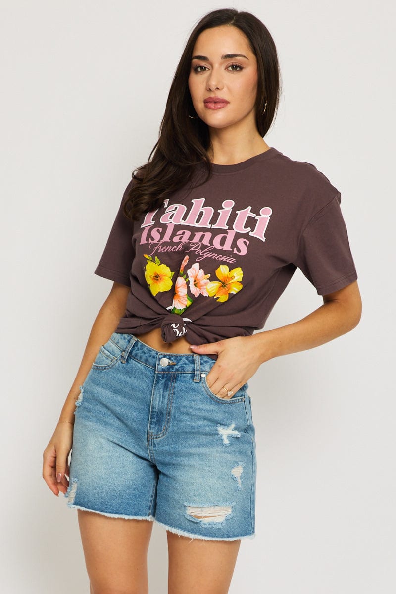 Denim Relaxed Short Mid Rise for Ally Fashion