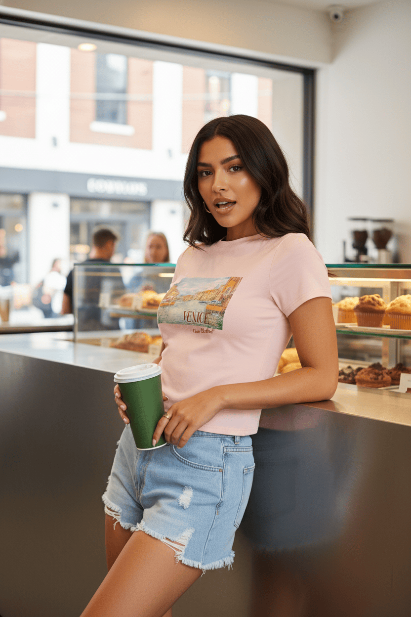 Denim Relaxed Shorts Mid Rise