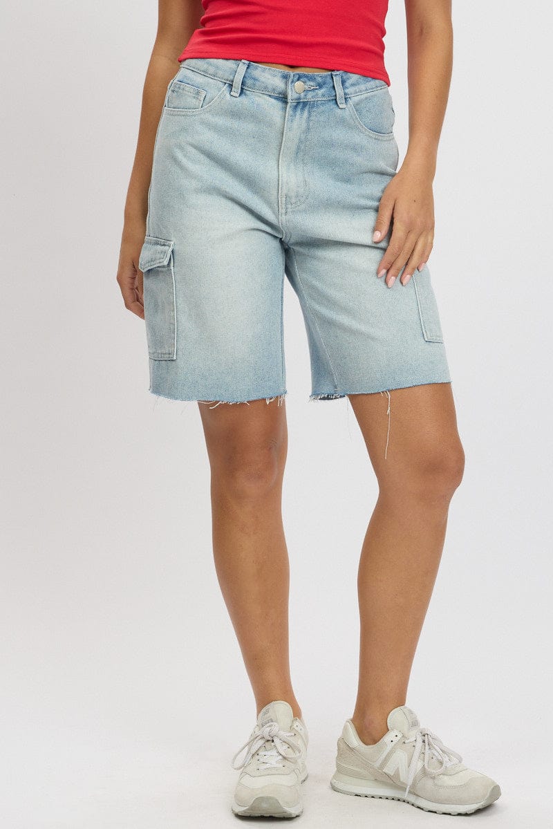 Denim Relaxed Shorts for Ally Fashion