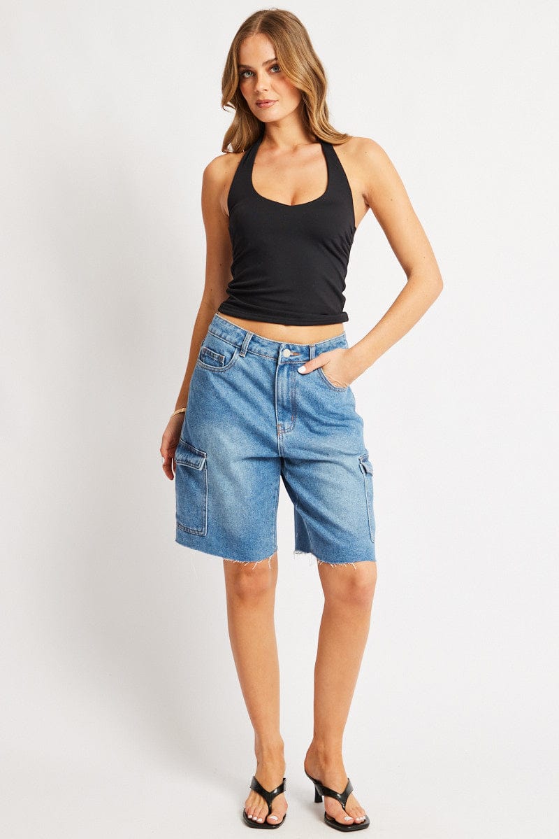 Denim Relaxed Shorts for Ally Fashion