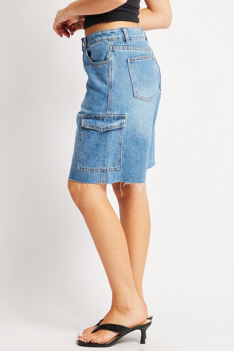 Denim Relaxed Shorts for Ally Fashion