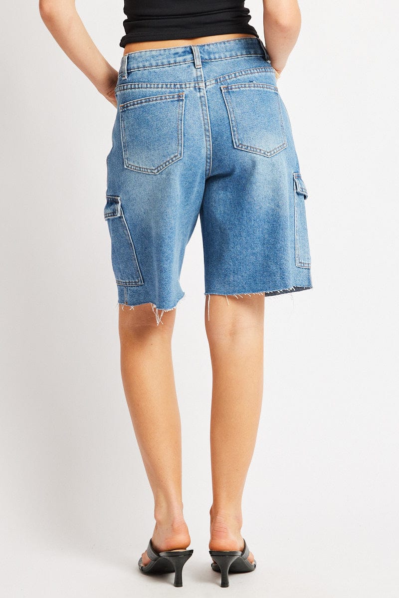 Denim Relaxed Shorts for Ally Fashion