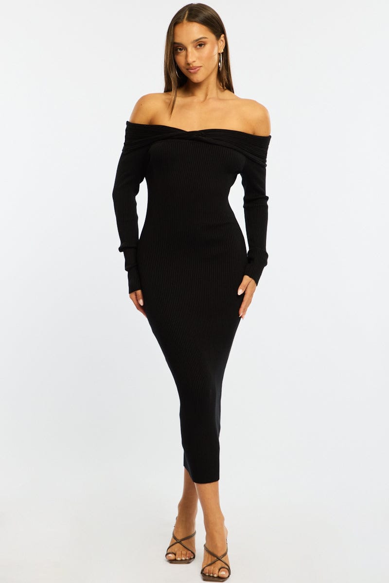black long sleeve dresses for women Briar Long Sleeve Dress - Black main image 1
