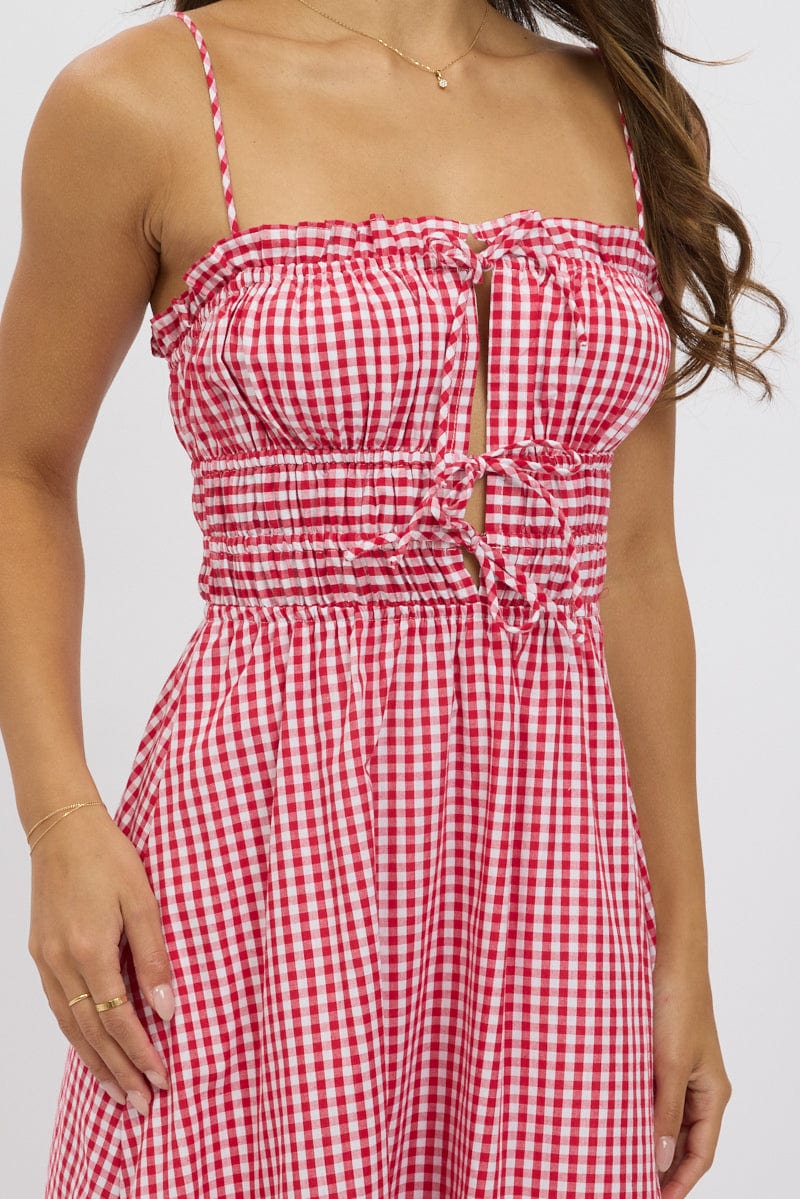 next red check dress Buy Boden Red Cassie Check Tea Dress from Next USA