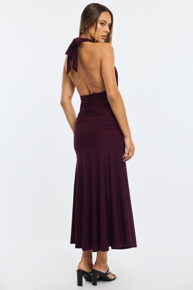 Red Halter Neck Dress