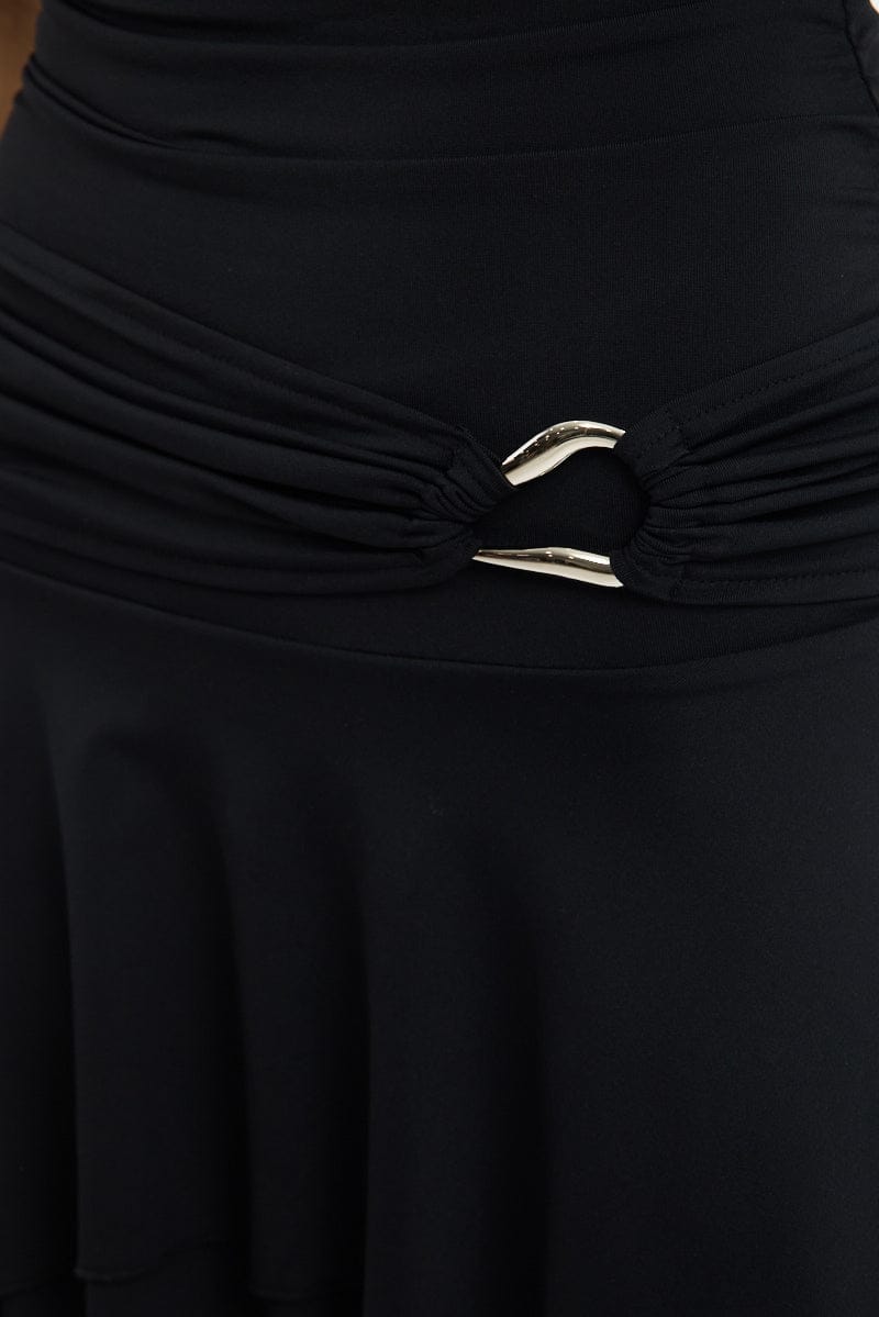 Black Mini Dress Off Shoulder for Ally Fashion