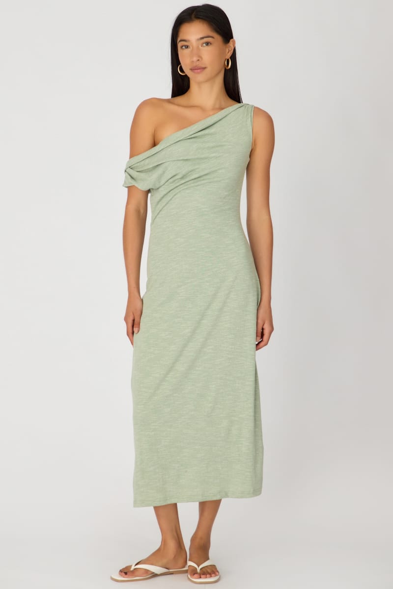 Green Off Shoulder Dress for Ally Fashion