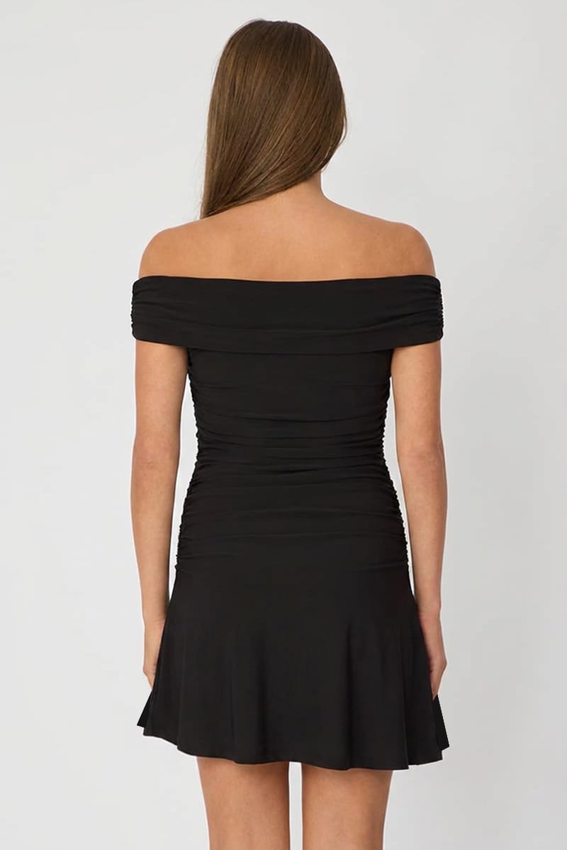 Black Off Shoulder Dress Mini for Ally Fashion