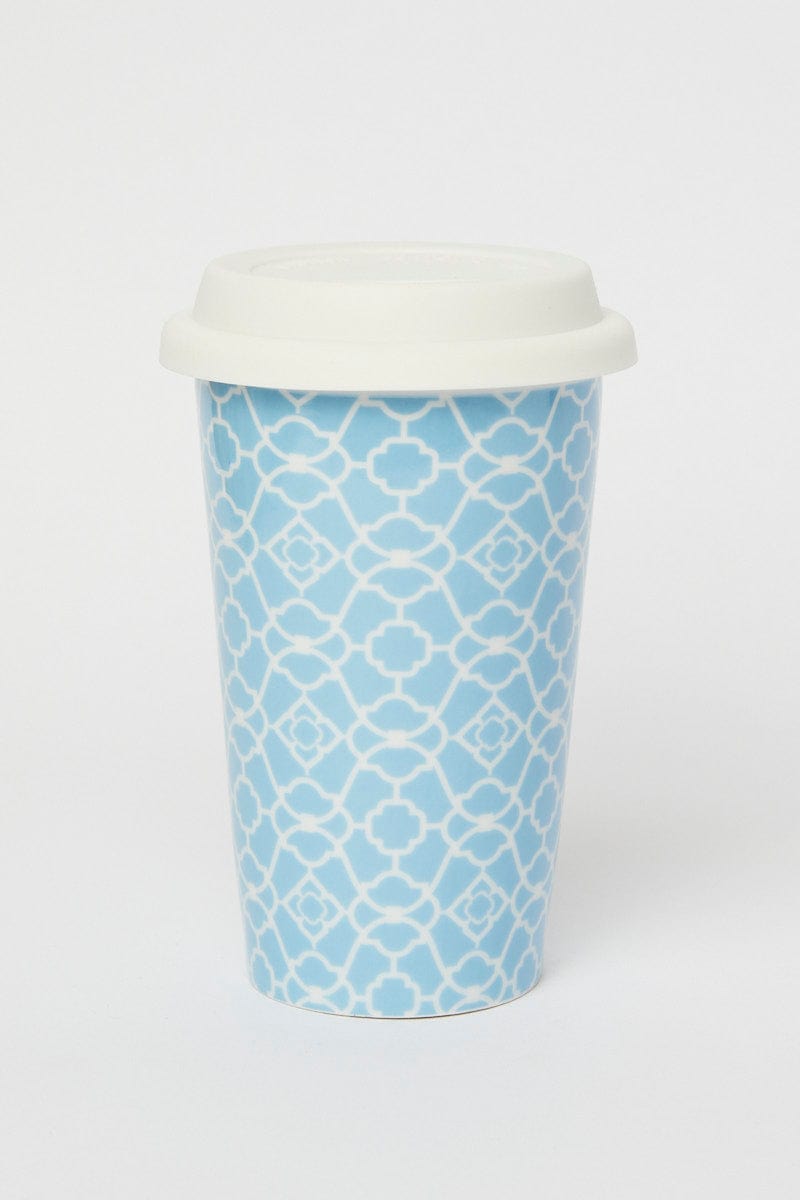 Geo Print Pastel Eco Keep Cup by Ally
